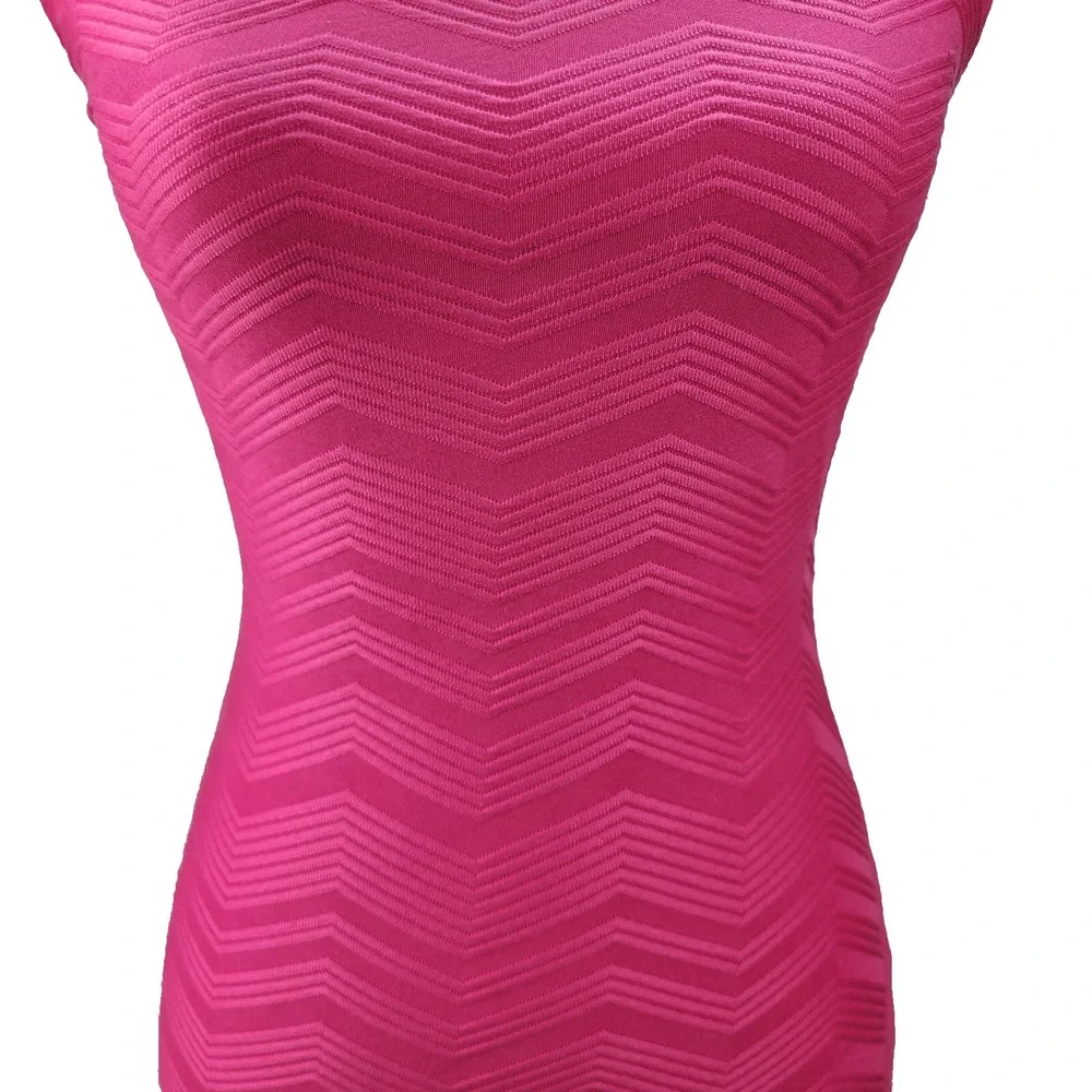 Xhilaration Bodycon Dress Juniors XS Pink Bandage Stretch Tight Mini Sexy Summer - Picture 9 of 13